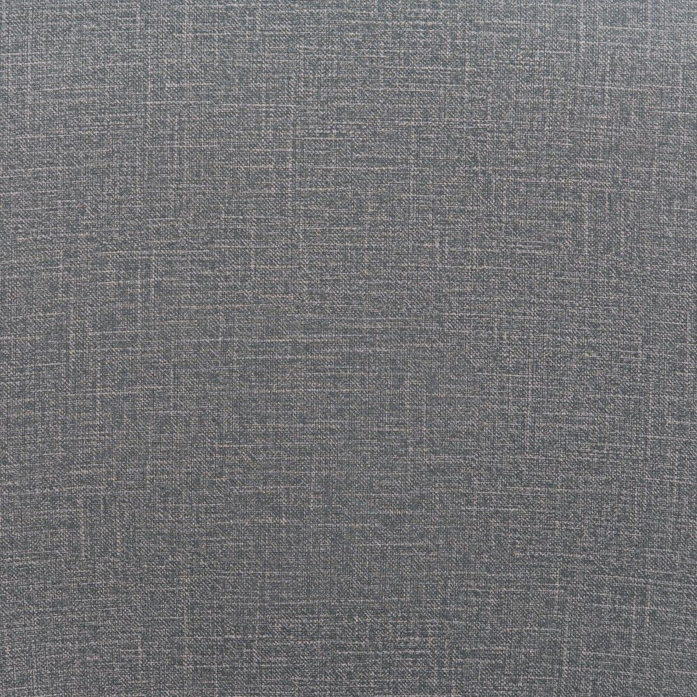 Set of Two 30" Slate Gray and Brown Faux Leather and Steel Bar Height Bar Chairs