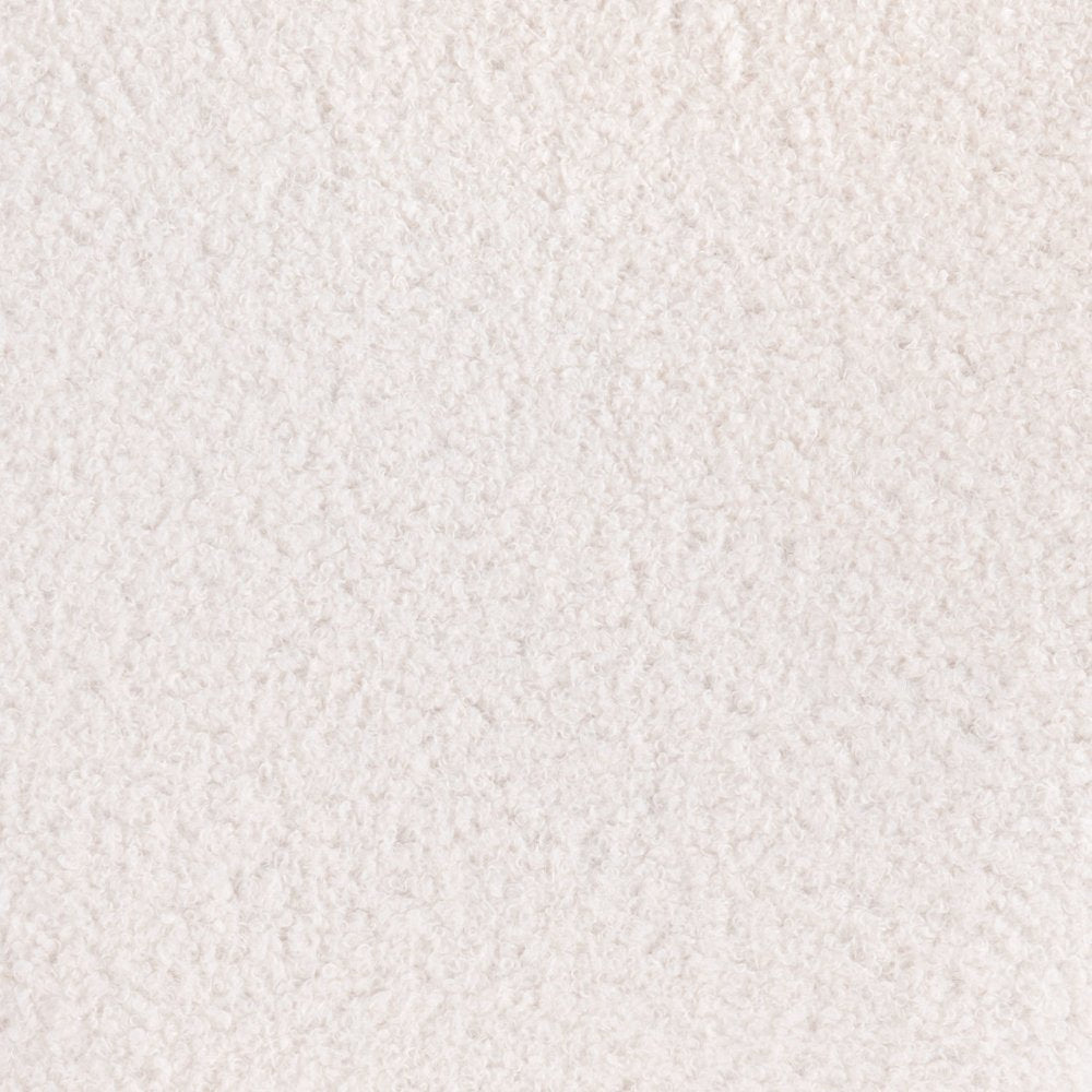 Set of Two 24" Ivory And Black Shearling And Steel Counter Height Bar Chairs