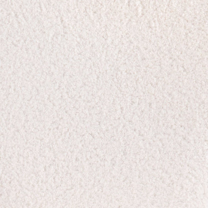 Set of Two 24" Ivory And Black Shearling And Steel Counter Height Bar Chairs