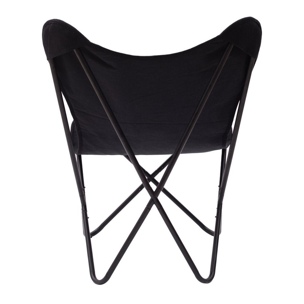 26" Black Tropical Butterfly Chair