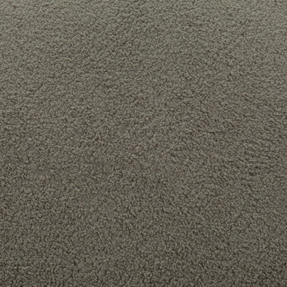 30" Khaki And Black Faux Shearling And Upholstered Slipper Chair