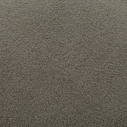 30" Khaki And Black Faux Shearling And Upholstered Slipper Chair