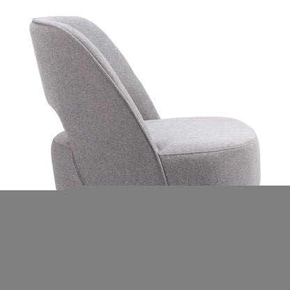 26" Gray And Black Upholstered Lounge Chair