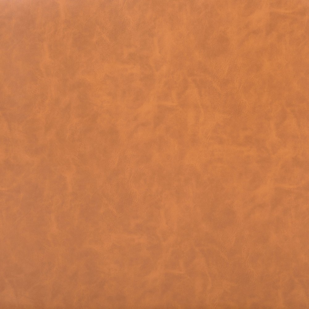 27" Brown And Gold Faux Leather And Faux Leather Arm Chair