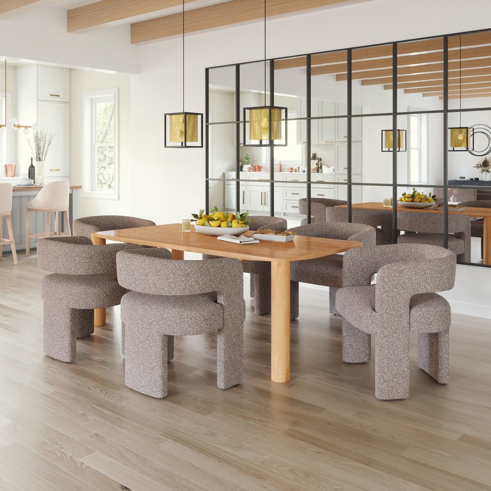 27" Beige Faux Shearling And Upholstered Arm Chair