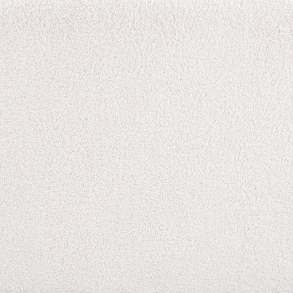 26" Ivory And Black Faux Shearling And Upholstered Arm Chair
