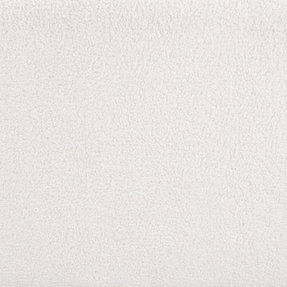 26" Ivory And Black Faux Shearling And Upholstered Arm Chair