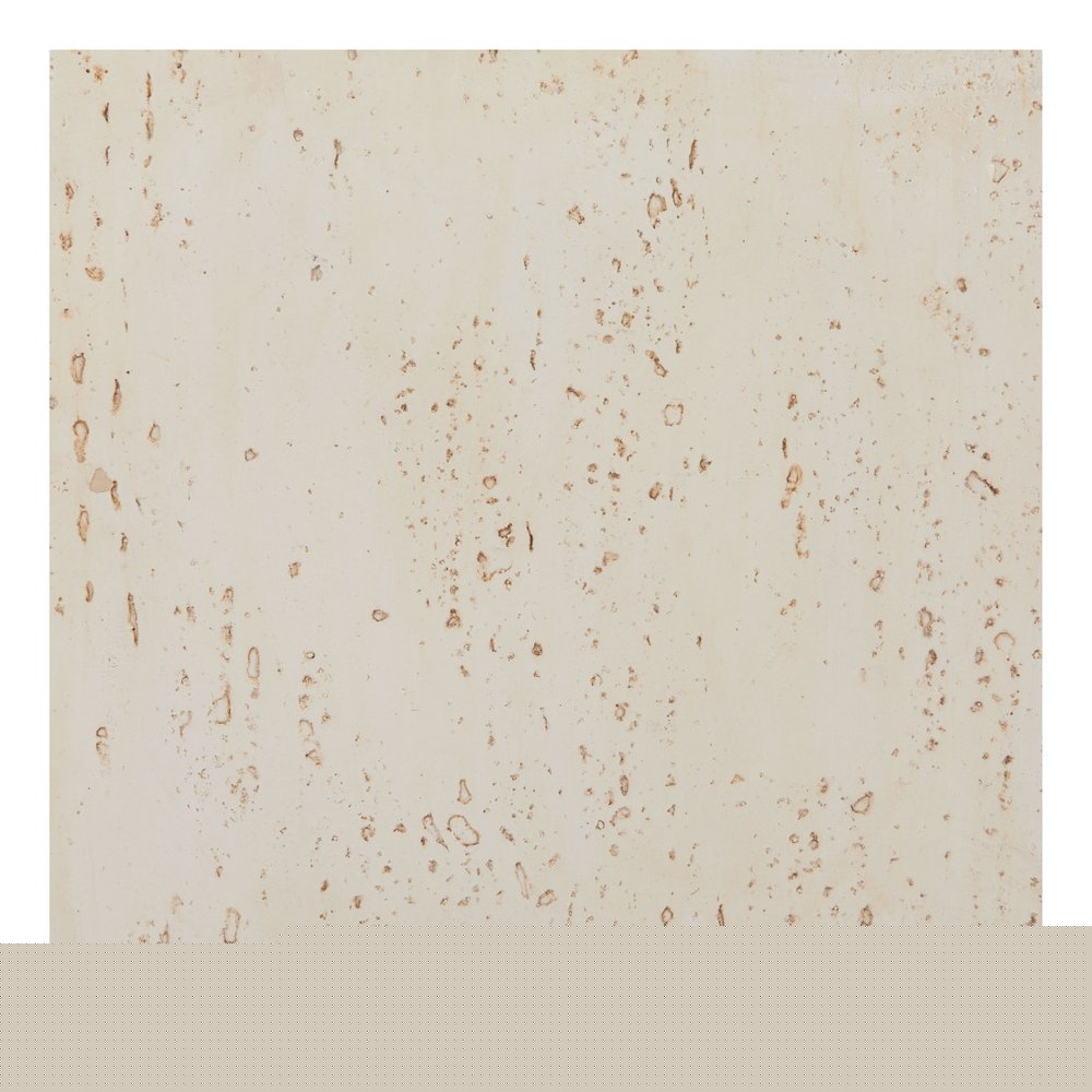 20" Beige Faux Stone Square End Table