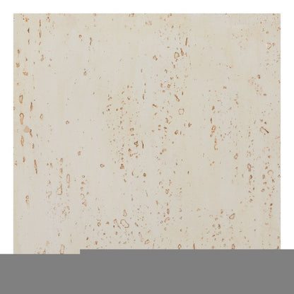 20" Beige Faux Stone Square End Table