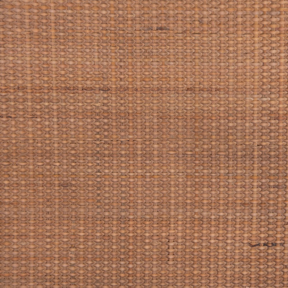 23" Natural and Gray Rattan and Steel Round End Table