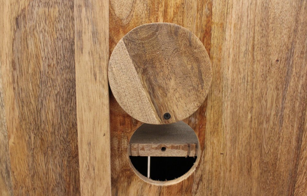 93" Antiqued White Distressed Solid Wood Sideboard with Six Glass Doors