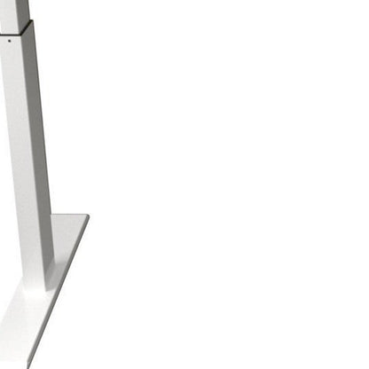 Adjustable Height Oak and White Metal And Wood Hi Low Sit Or Stand Desk