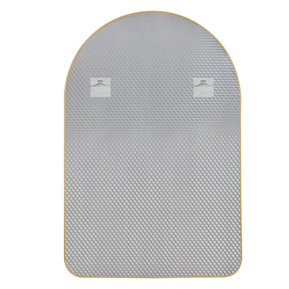 39" Gold Arch Metal Framed Bathroom Vanity Mirror