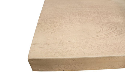 72" Natural and Brown Solid Wood Pedestal Base Dining Table