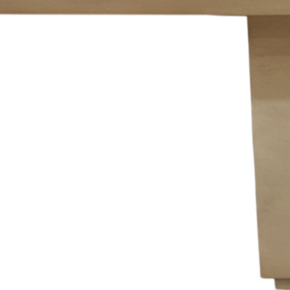 72" Natural and Brown Solid Wood Pedestal Base Dining Table