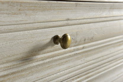 36" White Solid Wood Four Drawer Standard Chest