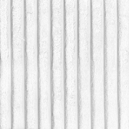 31" White And Black Corduroy And Upholstered Side Chair