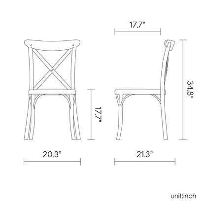 Set of Two Yellow Heavy Duty Plastic Outdoor Dining Chairs