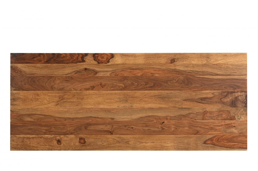 68" Brown Live Edge Solid Wood Writing Desk With Four Drawers
