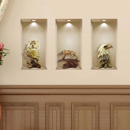 Set of Three Ana Faux Niche 3D Peel and Stick Wall Decals