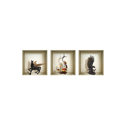 Set of Three Gil Faux Niche 3D Peel and Stick Wall Decals