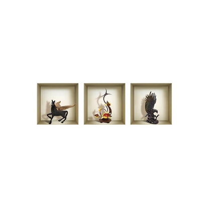 Set of Three Hag Faux Niche 3D Peel and Stick Wall Decals