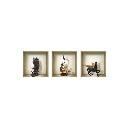 Set of Three Hag Faux Niche 3D Peel and Stick Wall Decals