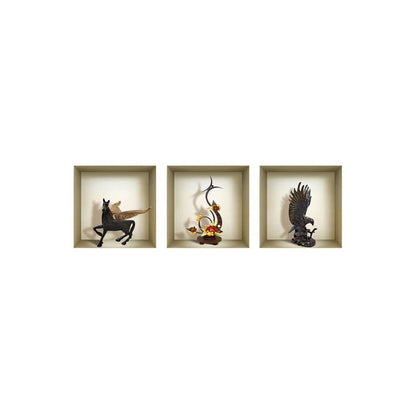 Set of Three Hag Faux Niche 3D Peel and Stick Wall Decals