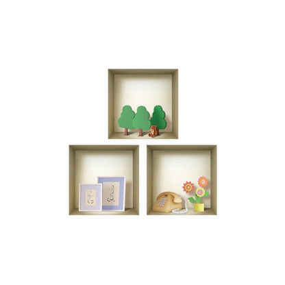 Set of Three May Faux Niche 3D Peel and Stick Wall Decals