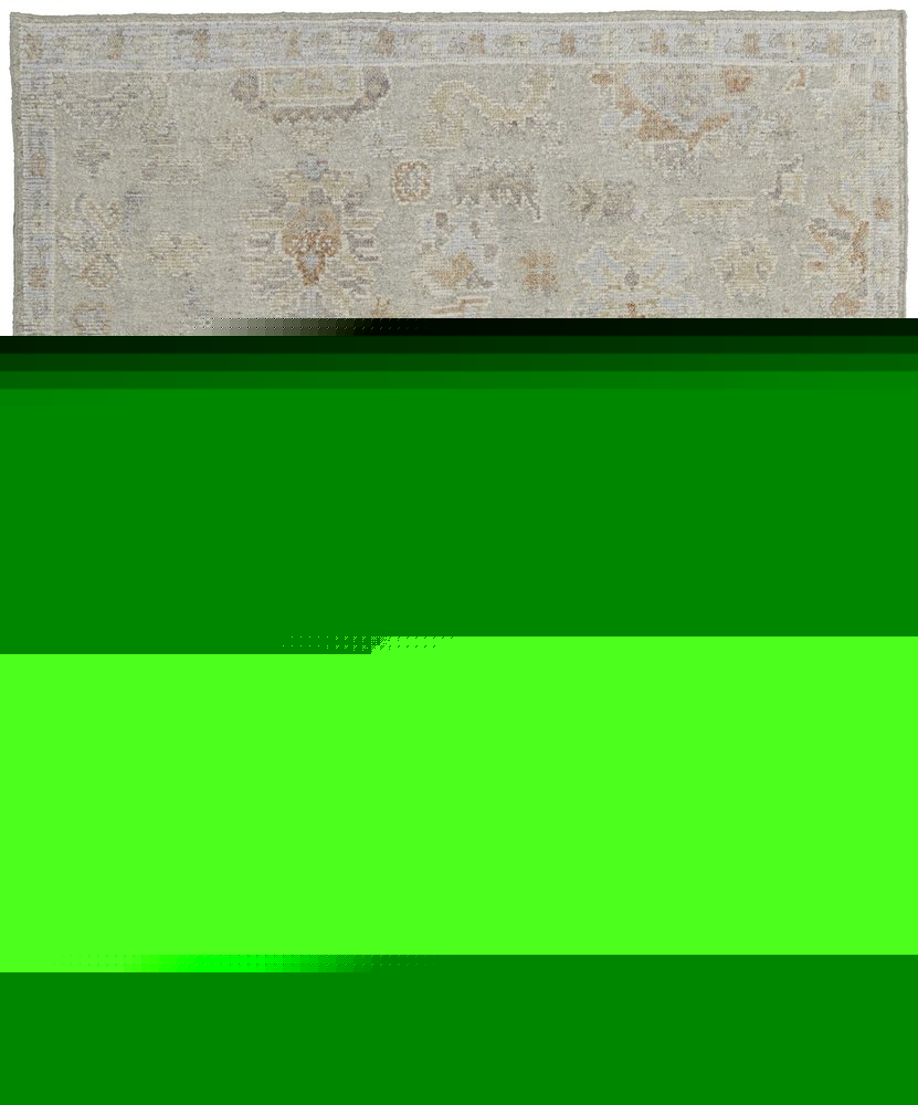 8' X 12' Gray and Brown Wool Floral Hand Knotted Area Rug