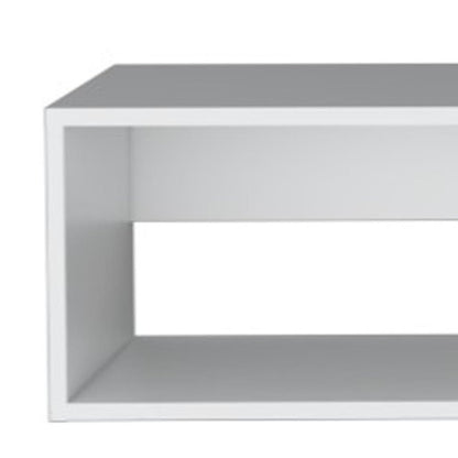 59" White Floating Mount TV Stand
