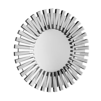 32" Silver Sunburst Unframed Accent Mirror
