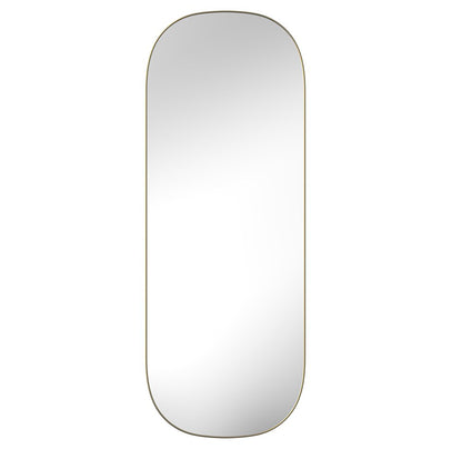 47" Gold Oval Framed Full Length Hanging Mirror