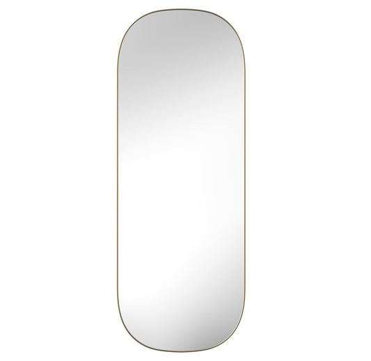 47" Gold Oval Framed Full Length Hanging Mirror