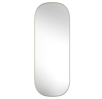 47" Gold Oval Framed Full Length Hanging Mirror