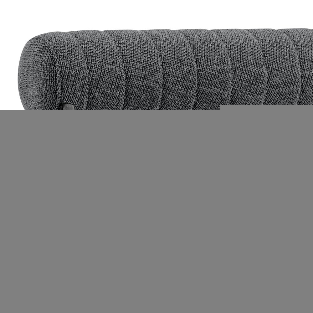 Set of Two Gray And Black Upholstered Polyester Open Back Dining Side Chairs