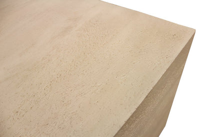 72" Natural Solid Wood Distressed Coffee Table