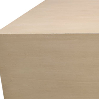 72" Natural Solid Wood Distressed Coffee Table