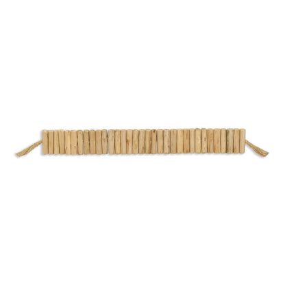 40" Brown Wood Rods And Rope Decorative Tassel
