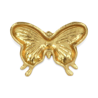 6" Gold Cast Iron Butterfly Handmade Trinket Tray