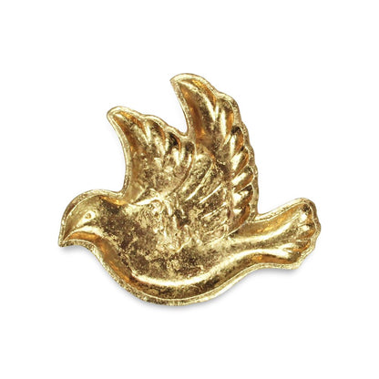 7" Gold Cast Iron Dove Handmade Trinket Tray