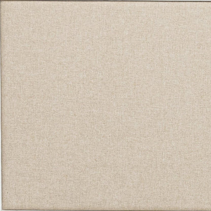 White and Beige Shiplap Texture Distressed Solid Wood And Linen King Bed Frame