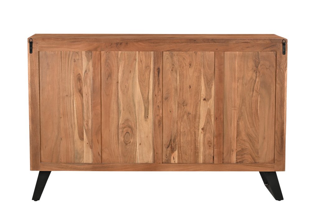 60" Natural Live Edge Solid Wood Six Drawer Double Dresser