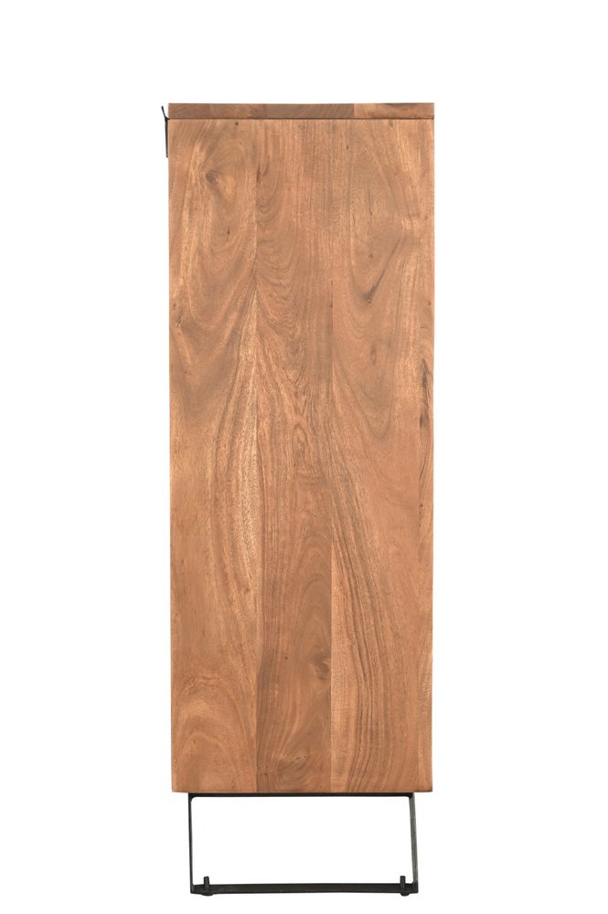 36" Natural Live Edge Solid Wood Five Drawer Dresser