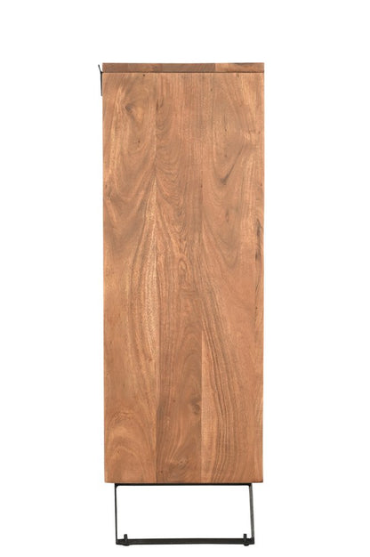 36" Natural Live Edge Solid Wood Five Drawer Dresser