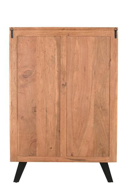 36" Natural Live Edge Solid Wood Five Drawer Dresser