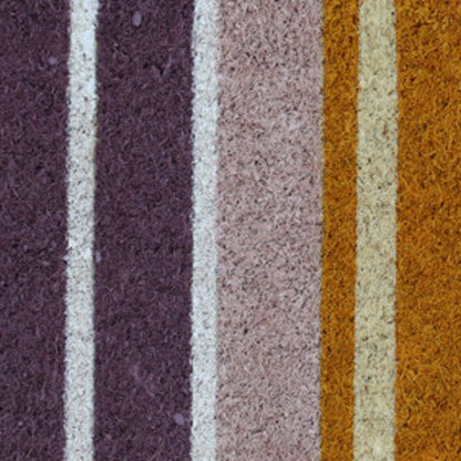 18" X 30" Beige and Black Coir Home Sweet Home Outdoor Door Mat