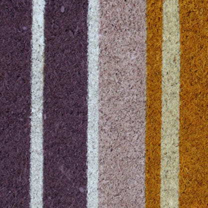 18" X 30" Beige and Black Coir Home Sweet Home Outdoor Door Mat