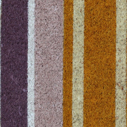 18" X 30" Beige and Black Coir Home Sweet Home Outdoor Door Mat