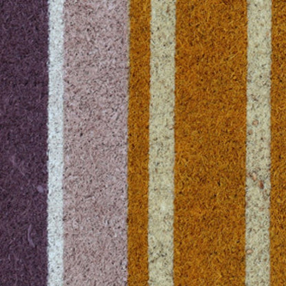 18" X 30" Beige and Black Coir Home Sweet Home Outdoor Door Mat